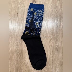 Starry Night Patterned Socks